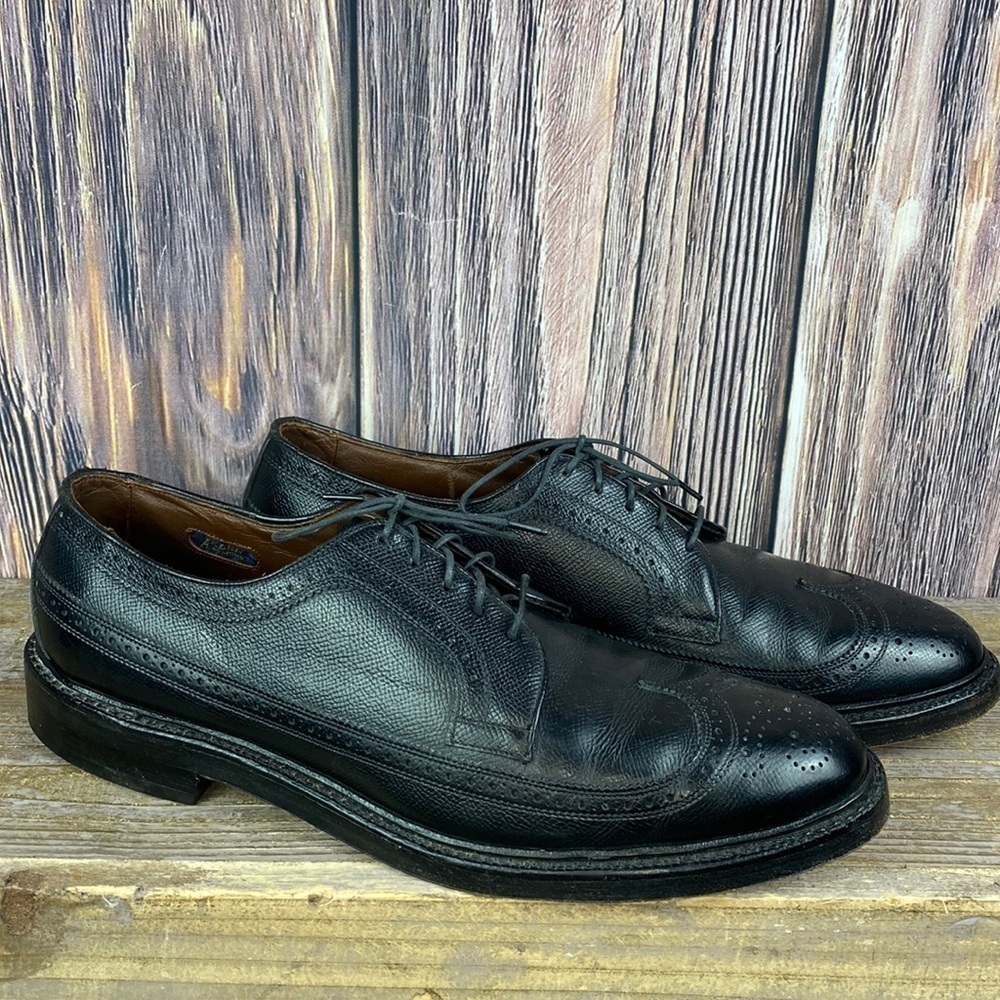 Vintage Allen Edmonds Black Leather Mac Neils Oxfords Shoes- Size 11 A